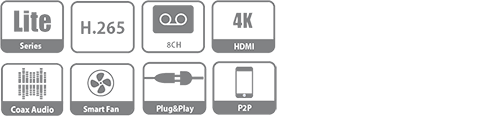 DH-XVR5108HS-4KL-X XVR видеорегистратор Dahua