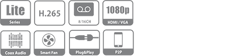 DH-XVR5108HE-X XVR видеорегистратор Dahua