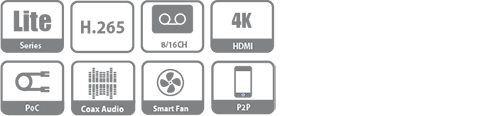 DH-XVR5208AN-4KL-X-8P XVR видеорегистратор Dahua