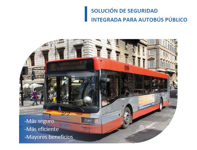 Solución de seguridad integrada para autobús público