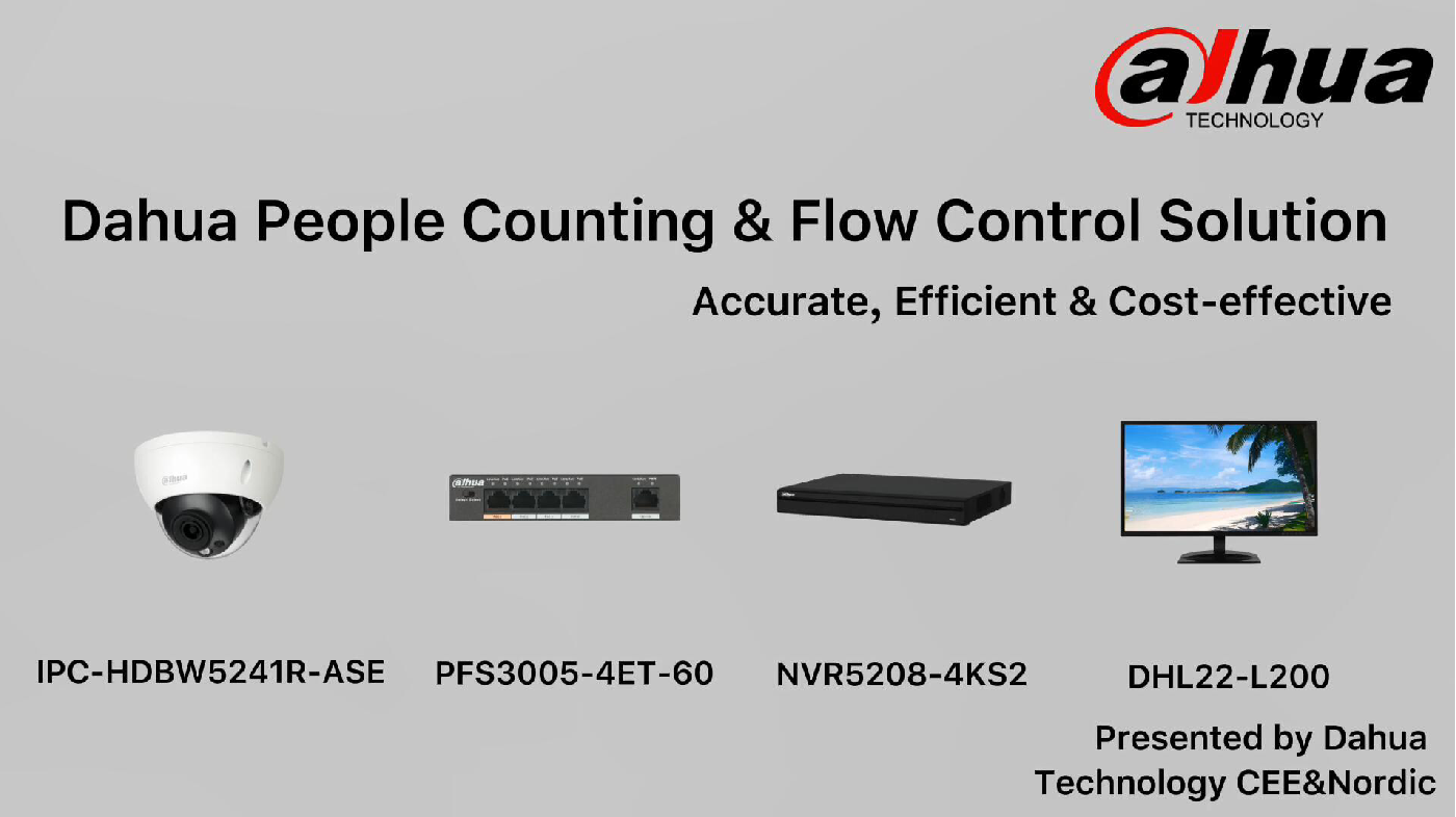 Dahua People Counting & Flow Control Solution