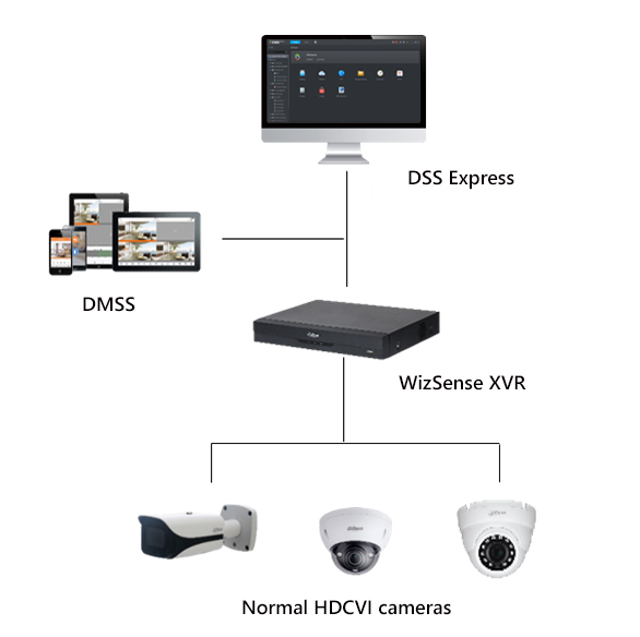 HDCVI Cameras + WizSense XVR