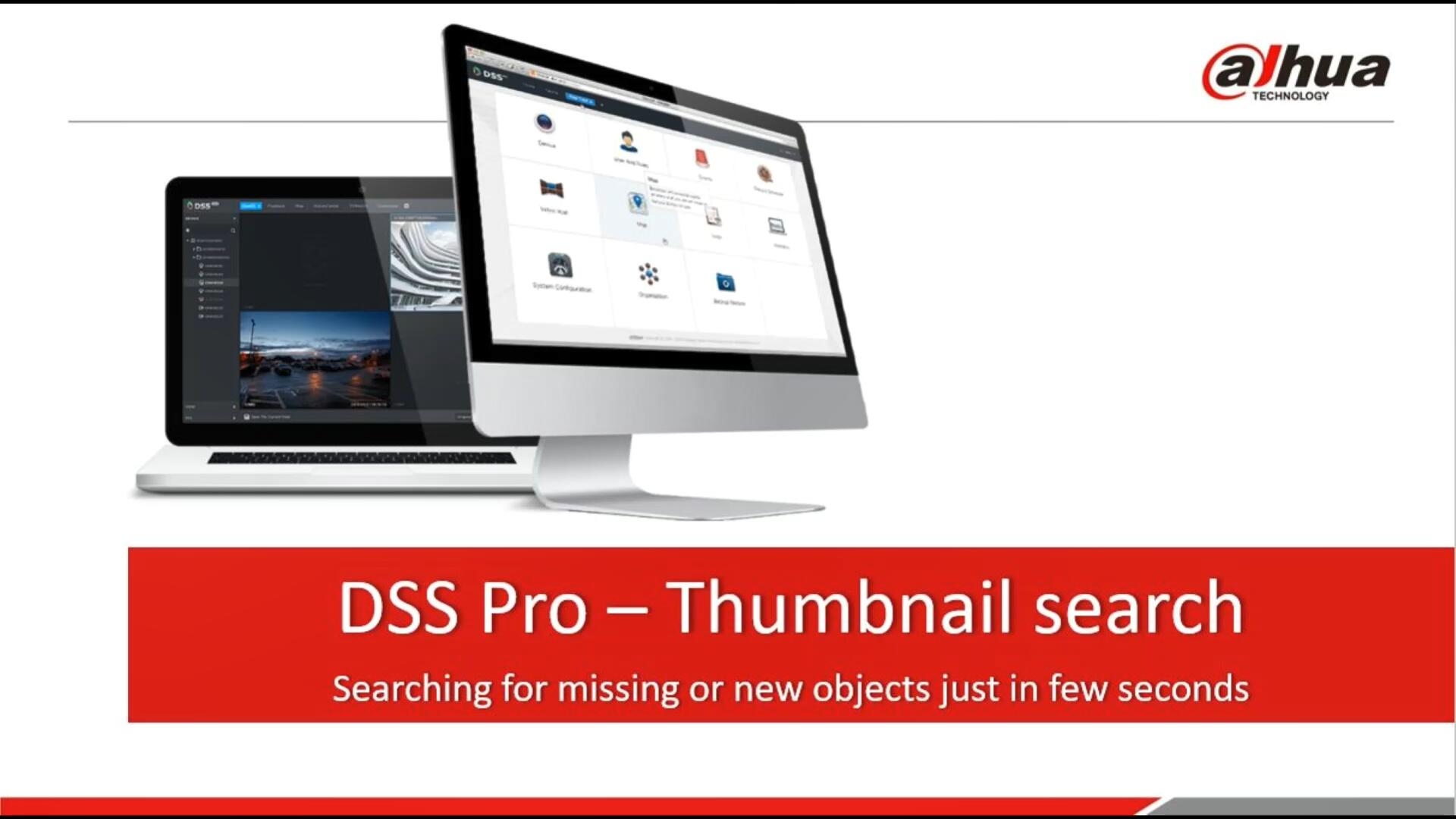 Dahua DSS PRO Thumbnail Search