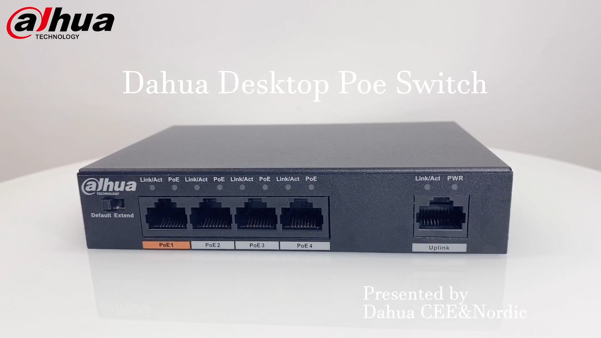 Dahua Desktop PoE Switch Showcase