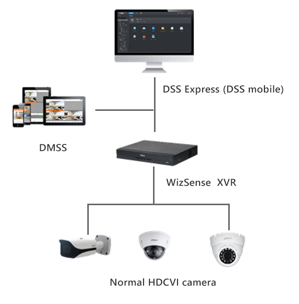 HDCVI Camera + WizSense XVR